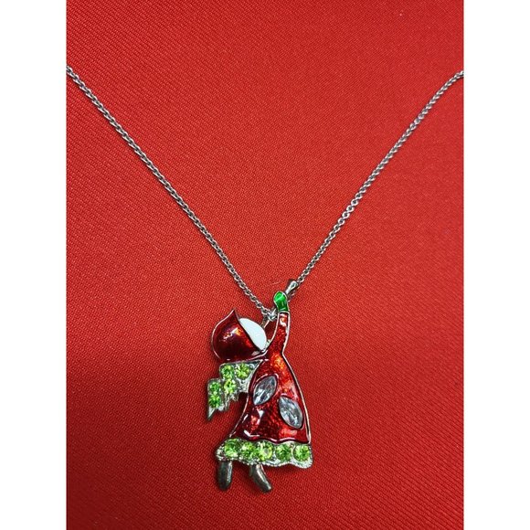 Christmas Pin Brooch Christmas Reindeer Holly Leaf Candle Angel Set of 3 - Picture 9 of 12